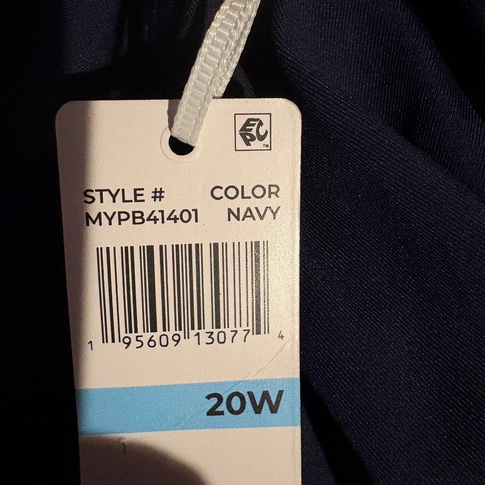 Anne Cole Plus Size Live In Color Rock Skirt Swim Bottom Navy Blue 20W 1X 2X - Picture 4 of 9